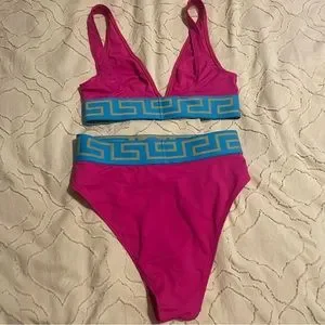 VERSACE ピンク 水玉模様 ビキニ M Versace | Swim | Versace Womens Bathing Suit Bikini Bright